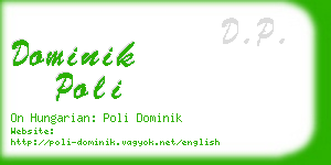 dominik poli business card